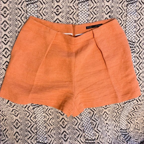 Zara Pants - 5 FOR $25 SALE! Zara Pleated Orange Shorts